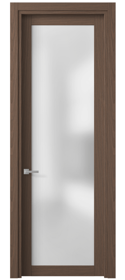 Межкомнатная дверь Planum 2102 Дуб кофейный Сатинированное стекло Цена 393840 AMD | Volhovec