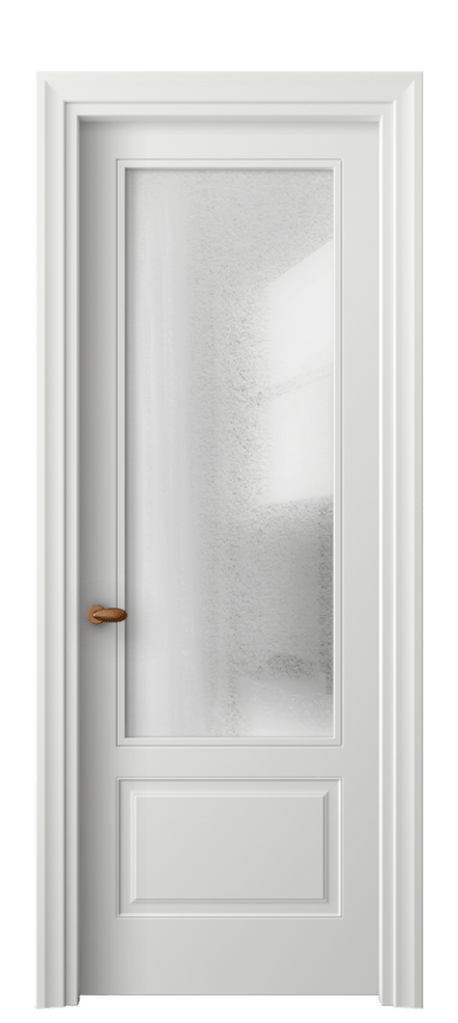 Межкомнатная дверь Esse 8542 Матовый светло-серый Фактурное стекло "Лёд", триплекс Цена 514560 AMD | Volhovec