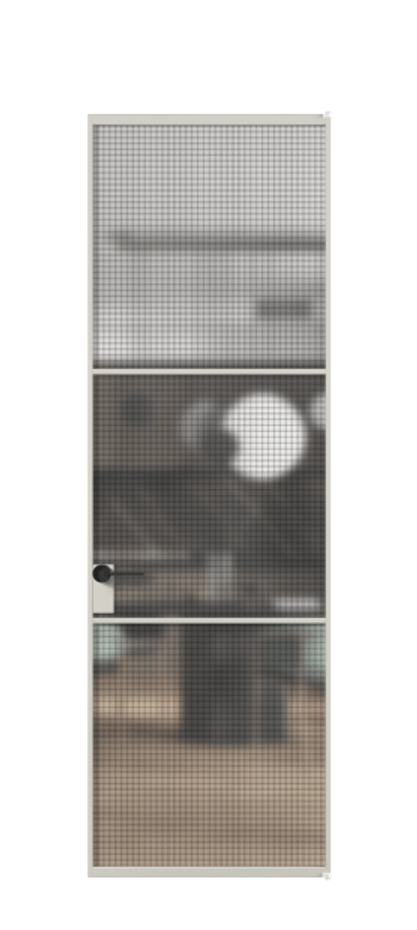 Алюминиевая дверь АЛПЛ040.03 Алюминий тёплый серый  Цена 130370  | Volhovec