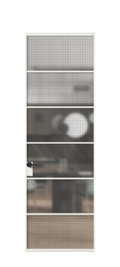 Алюминиевая дверь АЛПЛ040.04 Алюминий светло-серый  Цена 134930  | Volhovec