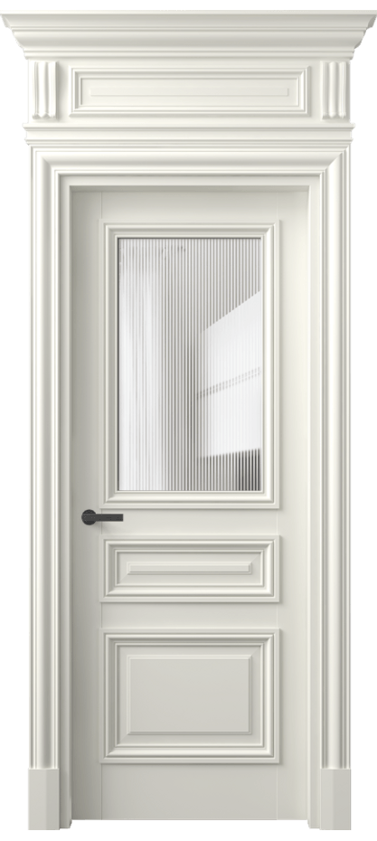 Межкомнатная дверь Antique 7304 Бук жемчуг Рифлёное стекло "Дюна", триплекс Цена 168609 ₽ | Volhovec