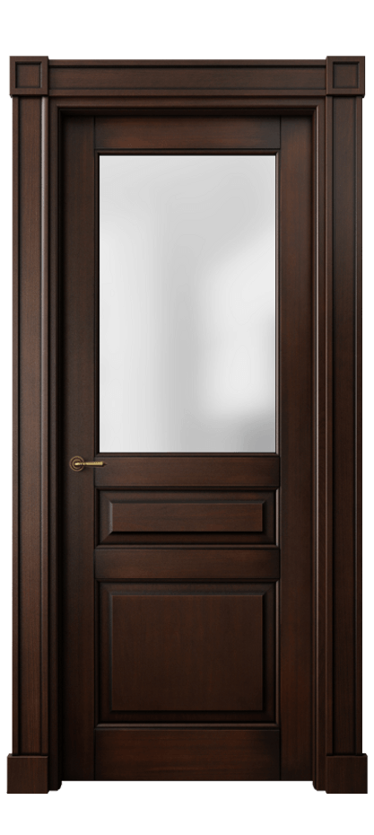 Межкомнатная дверь Toscana Plano 6304 Бук тёмный с патиной Сатинированное стекло Цена 154359 ₽ | Volhovec