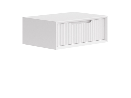 Мебель Тумба подвесная прикроватная Velvet 1 ящик. Цвет Матовый пудровый белый. Материал Гладкая эмаль. Коллекция Тумба подвесная прикроватная Velvet 1 ящик. Фото. Мебель Тумба подвесная прикроватная Velvet 1 ящик. Цвет Матовый пудровый белый. Материал Гладкая эмаль. Коллекция Тумба подвесная прикроватная Velvet 1 ящик. Картинка.