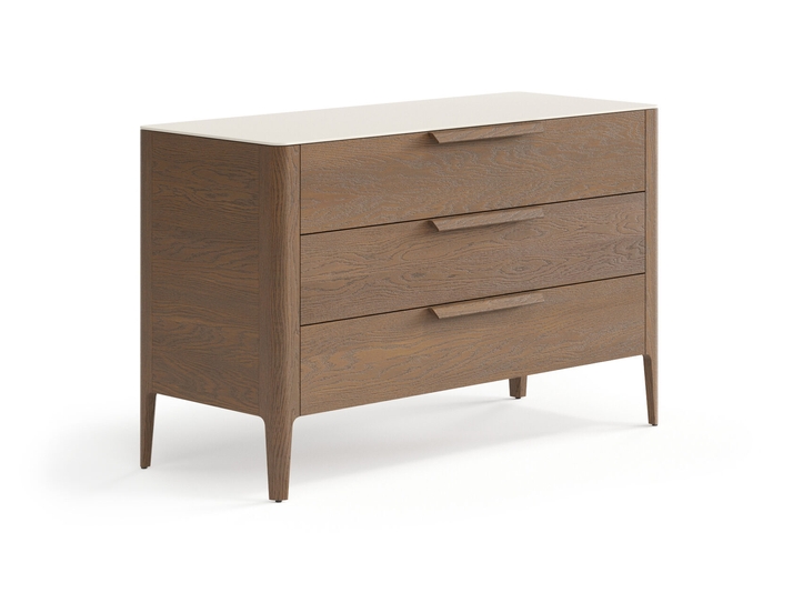 Мебель Комод Piega 3 ящика. Цвет Дуб туманный матовый. Материал Массив дуба матовый. Коллекция Комод Piega 3 ящика. Картинка.