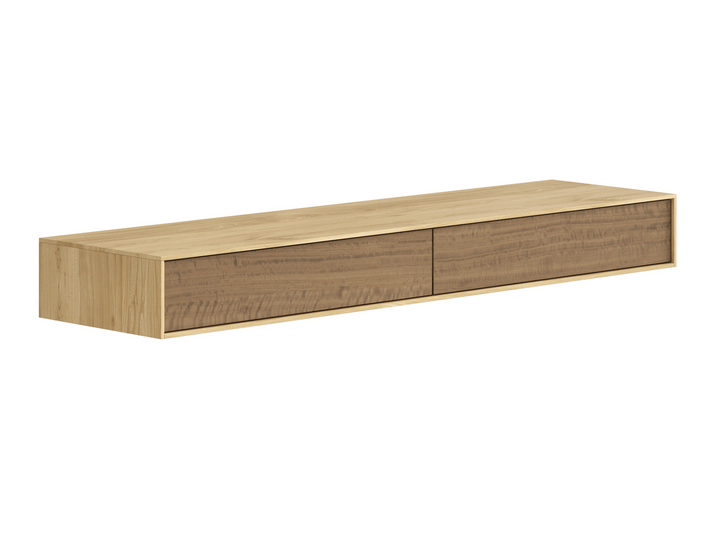 Мебель Консоль подвесная Module 2 ящика. Цвет Солнечный вяз. Материал Ламинатин. Коллекция Консоль подвесная Module 2 ящика. Фото. Мебель Консоль подвесная Module 2 ящика. Цвет Солнечный вяз. Материал Ламинатин. Коллекция Консоль подвесная Module 2 ящика. Картинка.