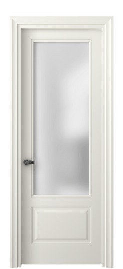 Дверь межкомнатная 8542 МЖМ САТ. Цвет Матовый жемчужный. Материал Гладкая эмаль. Коллекция Эссе. Картинка.