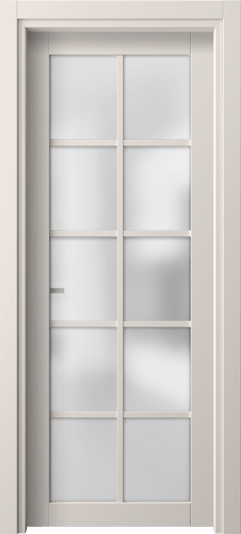 Дверь межкомнатная 2106 ПЭТБ САТ. Цвет ПЭТ тёплый-белый. Материал ПЭТ. Коллекция Neo. Картинка.