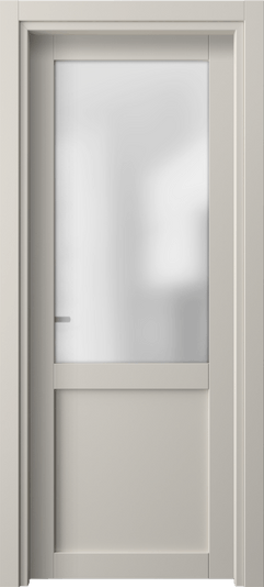 Дверь межкомнатная 2122 ПЭСС САТ. Цвет ПЭТ светло-серый. Материал ПЭТ. Коллекция Neo. Картинка.