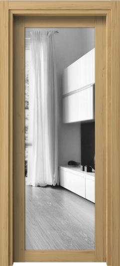 Дверь межкомнатная 2102 СЛВ ДВ ЗЕР. Цвет Солнечный вяз. Материал Ламинатин. Коллекция Neo. Картинка.