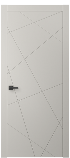 Дверь межкомнатная АКП 8048 МОС Матовый облачно-серый. Цвет Матовый облачно-серый. Материал Гладкая эмаль. Коллекция Линия. Картинка.
