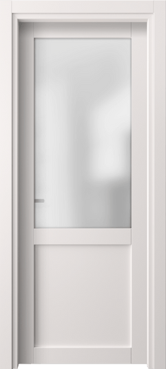 Дверь межкомнатная 2122 ПЭКС САТ. Цвет ПЭТ кремово-серый. Материал ПЭТ. Коллекция Neo. Картинка.
