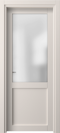 Дверь межкомнатная 2122 ПЭТБ САТ. Цвет ПЭТ тёплый-белый. Материал ПЭТ. Коллекция Neo. Картинка.