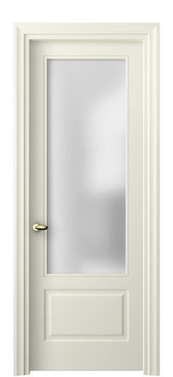 Дверь межкомнатная 8542 ММБ САТ. Цвет Матовый молочно-белый. Материал Гладкая эмаль. Коллекция Эссе. Картинка.