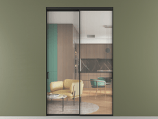 Перегородка Формато внутри проёма 2 створки